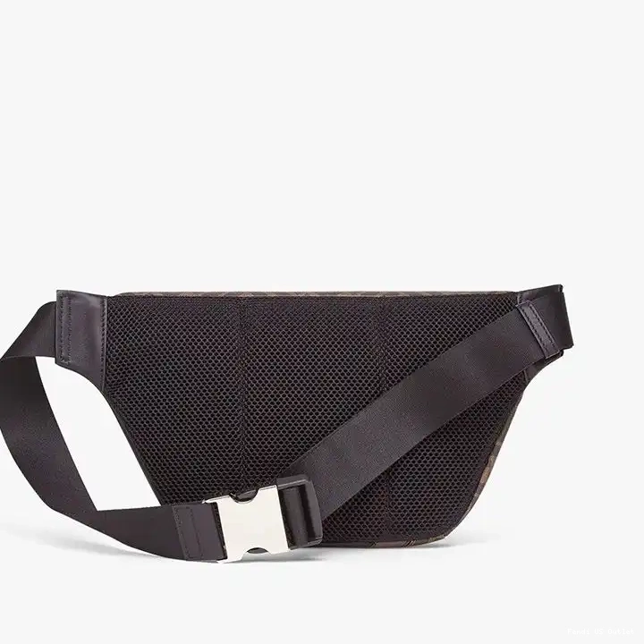 Cheap Fabric Coffee Motif Belt Fendi Brown FF In Bag 0324 HOT SALE